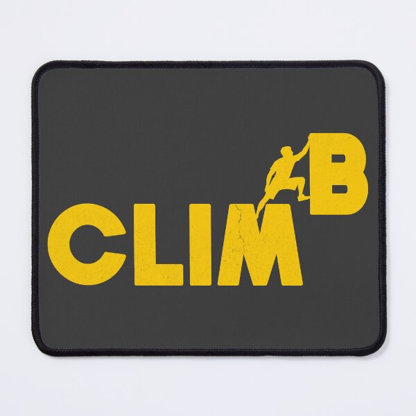 Item preview, Climb to new heights - yellow with distress designed and sold by Art Happens.