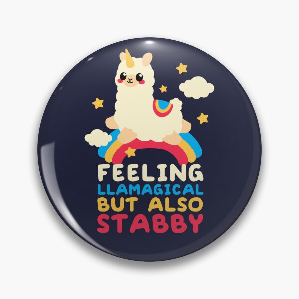 Item preview, llamagical but also stabby designed and sold by NemiMakeit.