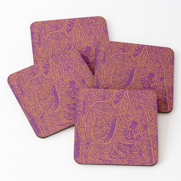 Item preview, Abstract female nude in purple and orange designed and sold by pulchritude560.