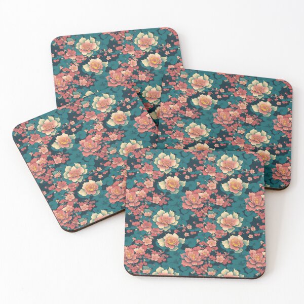 Item preview, Oriental flowers 62 designed and sold by DoodleLandShop.