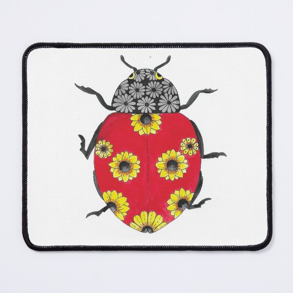 Item preview, Sunflower Ladybug in Watercolor designed and sold by HotPinkStudio.