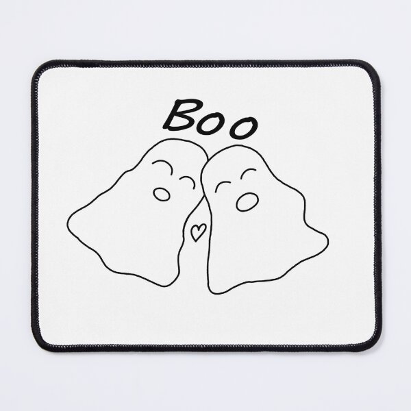 Item preview, Ghost couple Boo cute halloween decor lined heart designed and sold by freja4876.