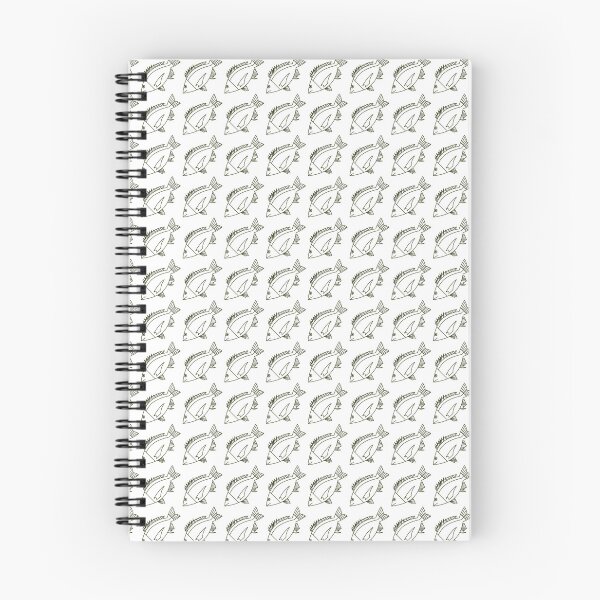 Item preview, Kawaii Black Bream Fish in Khaki Green and White designed and sold by fruttidimare.