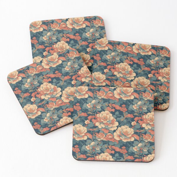 Item preview, Oriental flowers 65 designed and sold by DoodleLandShop.