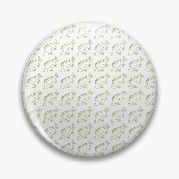 Item preview, Kawaii Black Bream Fish in Citrus Green and White designed and sold by fruttidimare.