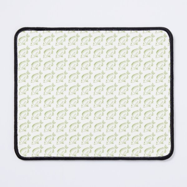 Item preview, Kawaii Black Bream Fish in Citrus Green and White designed and sold by fruttidimare.