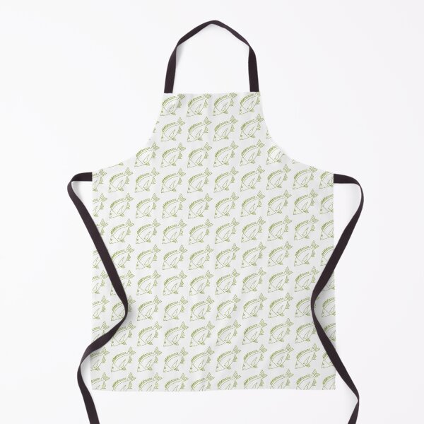 Item preview, Kawaii Black Bream Fish in Citrus Green and White designed and sold by fruttidimare.