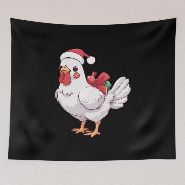 Item preview, Kawaii Christmas Chicken - Holiday Joy for Chicken Lovers designed and sold by Ridaelb.