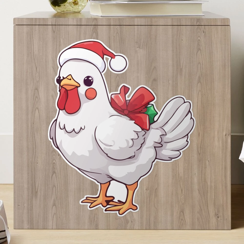 Funny Chicken Decal Items Super Cute Custom Wall Decal Christmas Gift –  Camellia Print