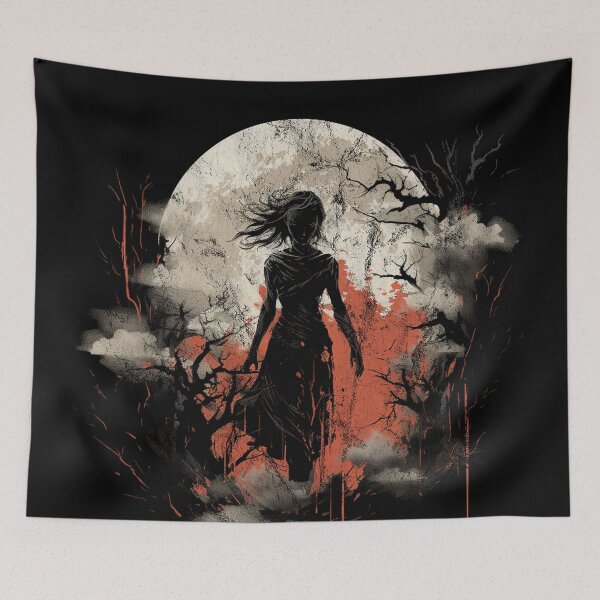 Item preview, A Vintage Distressed Gumiho / Kumiho - Korean Folklore designed and sold by GVRDesign.