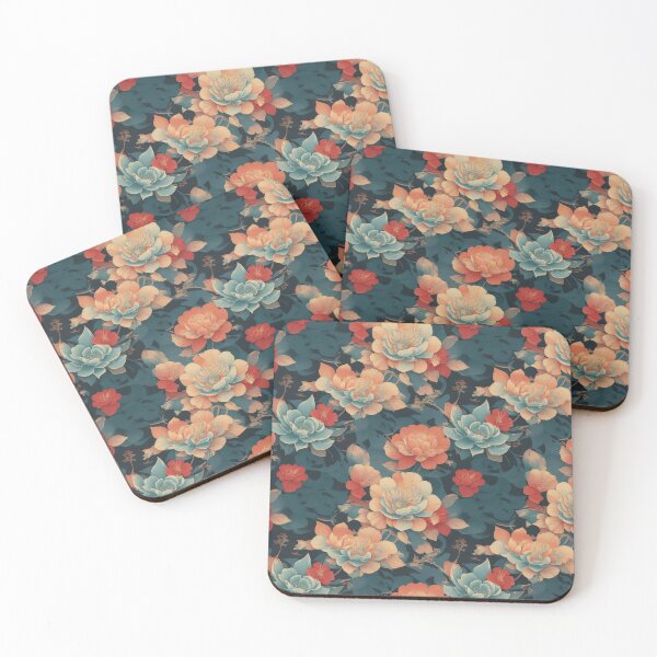 Item preview, Oriental flowers 66 designed and sold by DoodleLandShop.