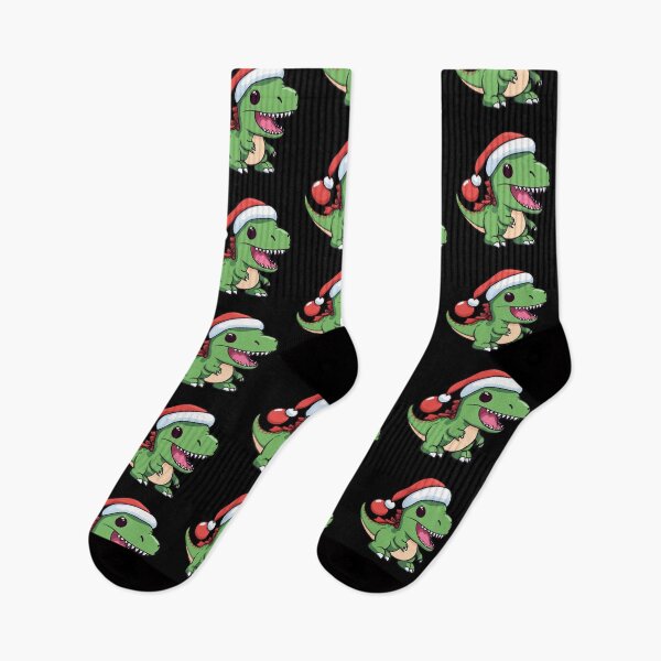 Item preview, Kawaii T-Rex Dinosaur in Christmas Hat - Perfect for Dino Lovers designed and sold by Ridaelb.