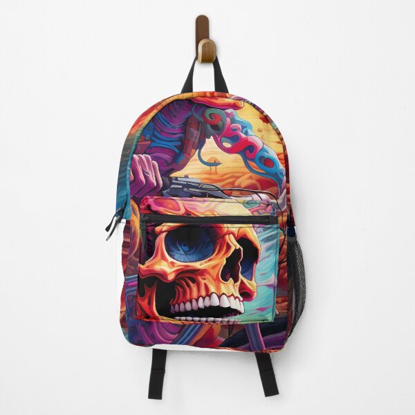 Item preview, Psychedelic Skeleton Cyclist designed and sold by Sznyta.