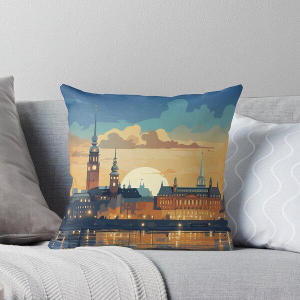 Item preview, A Pop Art Travel Print of Hamburg - Germany  designed and sold by StudioRedKoala.