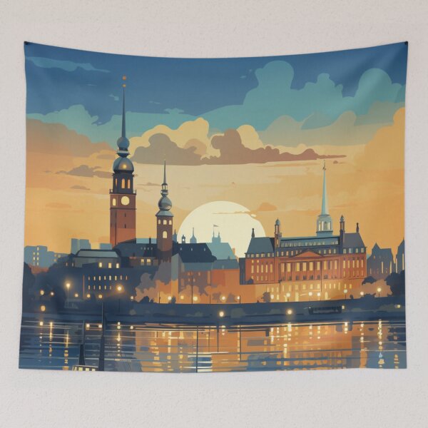 Item preview, A Pop Art Travel Print of Hamburg - Germany  designed and sold by StudioRedKoala.