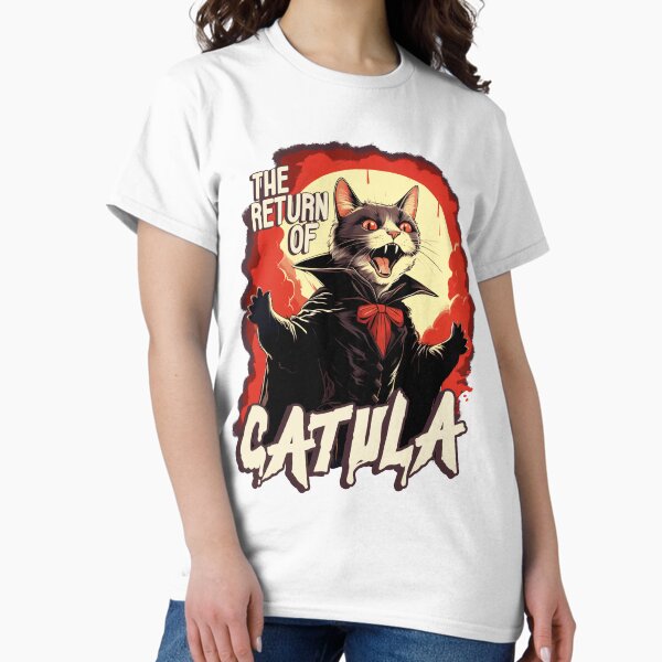 Item preview, Catula The Vampire Cat Dracula Halloween designed and sold by WhiskerTailCo.