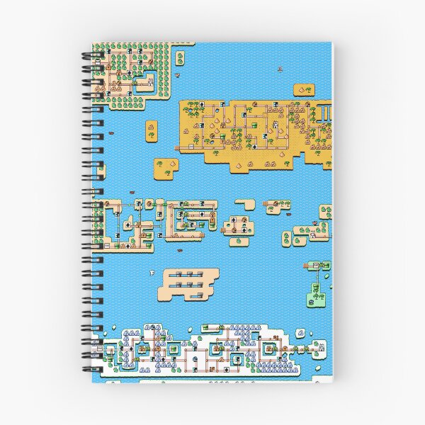 Item preview, Full Mushroom Kingdom Map Hand Drawn designed and sold by PixelBaconWave.