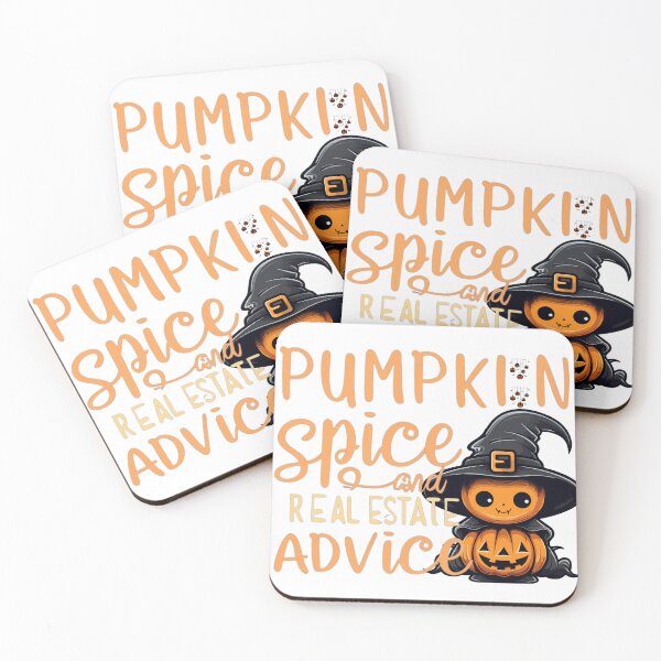 Item preview, Halloween Pumpkin Spice And Real Estate Advice designed and sold by Print_Fuse.