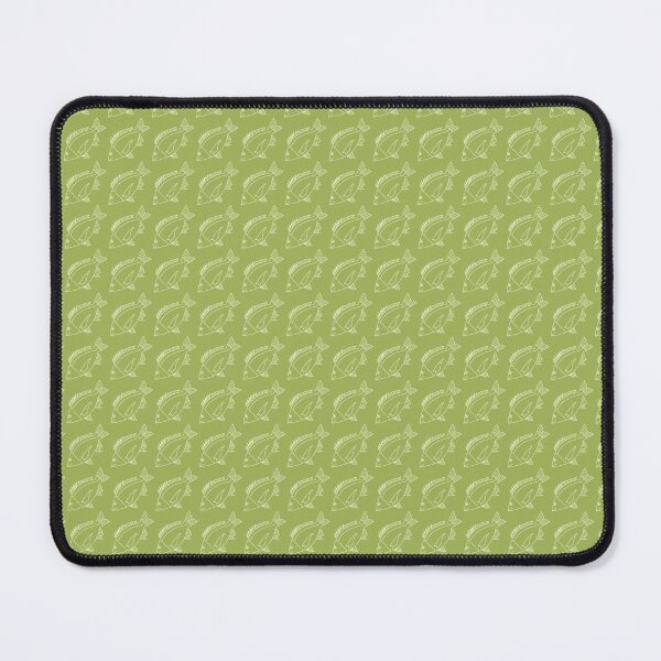 Item preview, Kawaii Black Bream Fish in Pastel Green on Citrus Green designed and sold by fruttidimare.