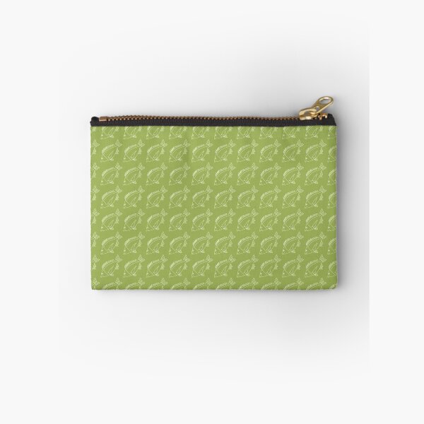 Item preview, Kawaii Black Bream Fish in Pastel Green on Citrus Green designed and sold by fruttidimare.