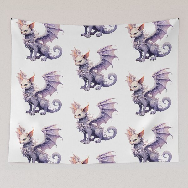 Item preview, Fantasy Dragon Cat – Mythical Creature Fusion Digital Art designed and sold by SchorlCraft.