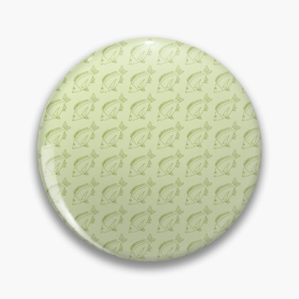 Item preview, Kawaii Black Bream Fish in Citrus Green on Pastel Green designed and sold by fruttidimare.