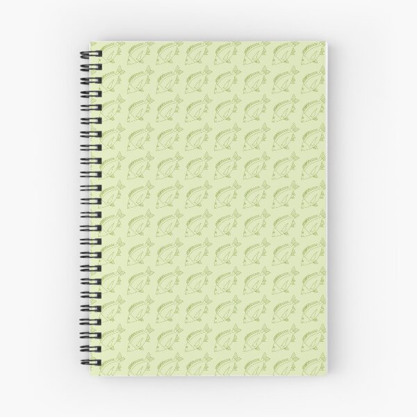 Item preview, Kawaii Black Bream Fish in Citrus Green on Pastel Green designed and sold by fruttidimare.