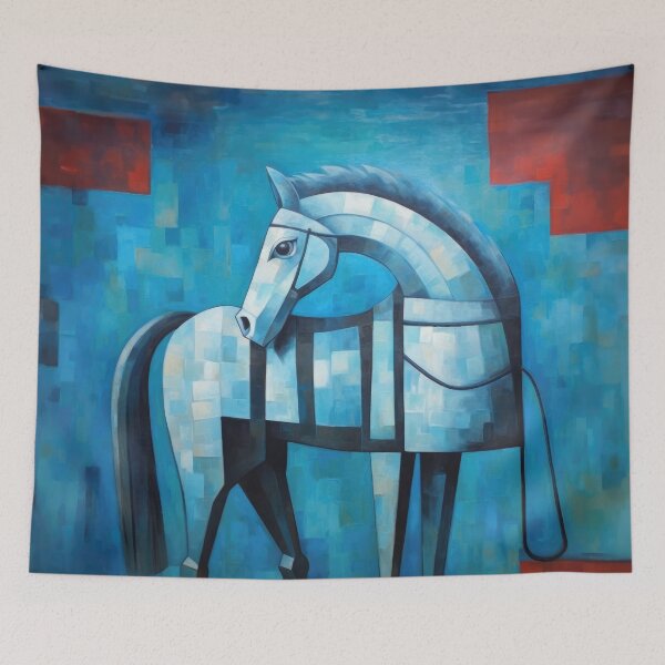 Item preview, Blue Horse Looking Back designed and sold by YoPedro.