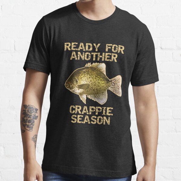 Black Fly Crappie Bluegill Fishing Shirts Panfish Flies Jig Sticker