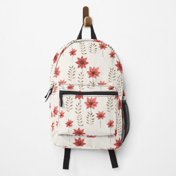 Artikelvorschau, Weihnachtsstern-Weihnachtsfeiertagsmuster in Creme, Rot und Grün entworfen und verkauft von VintageFlorals.
