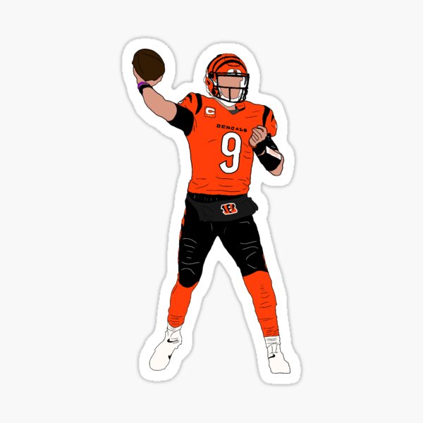 Joe Burrow Cincinnati Bengals STICKER - Joe Cool NFL Joey B Cincy