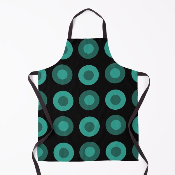 Item preview, Mid Century Modern Dots Black Teal designed and sold by thepixelgarden.