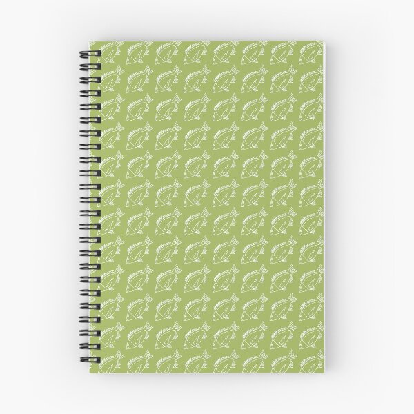 Item preview, Kawaii Black Bream Fish in White on Citrus Green designed and sold by fruttidimare.