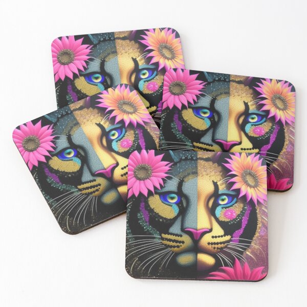 Item preview, Big cat sunflowers  designed and sold by Roxburylane.