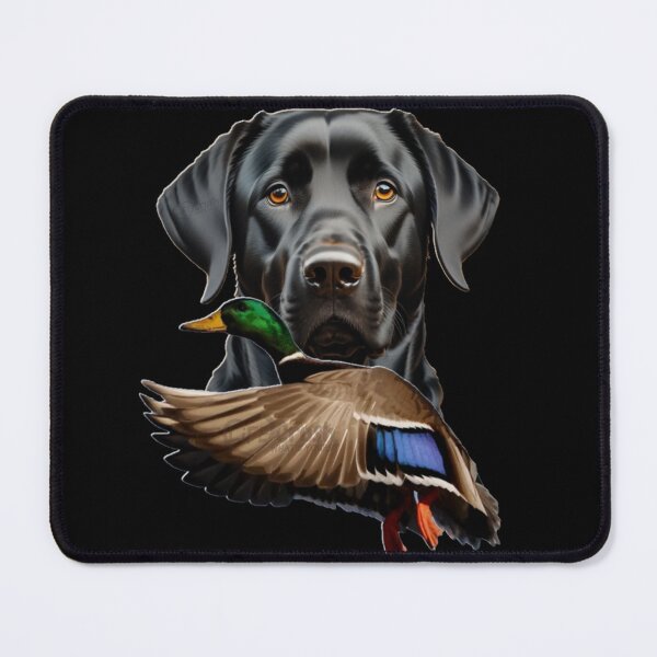 Item preview, Duck Hunting Black Labrador Retriever and Flying Mallard designed and sold by LifeCrush.