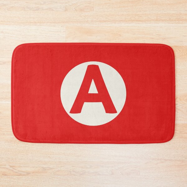 Item preview, letter a circle red white designed and sold by ZiphGames.