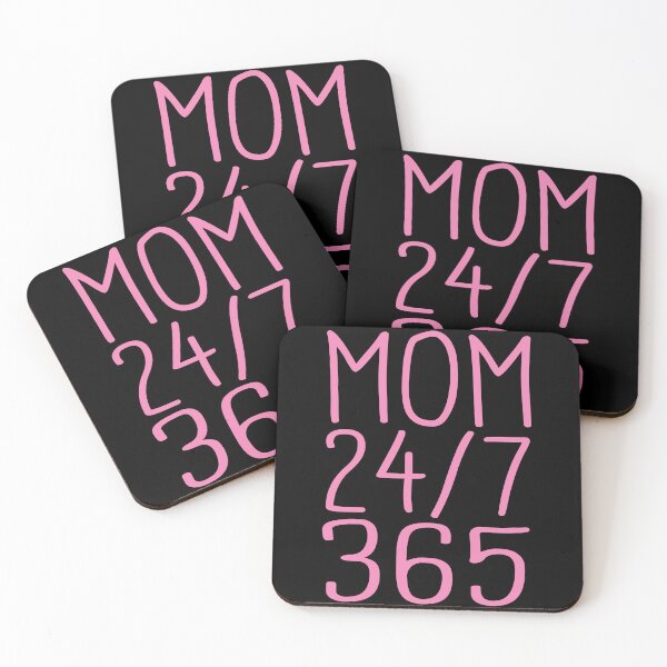 Item preview, Mom 24/7 365 Day a Year - funny sayings designed and sold by LioPart.