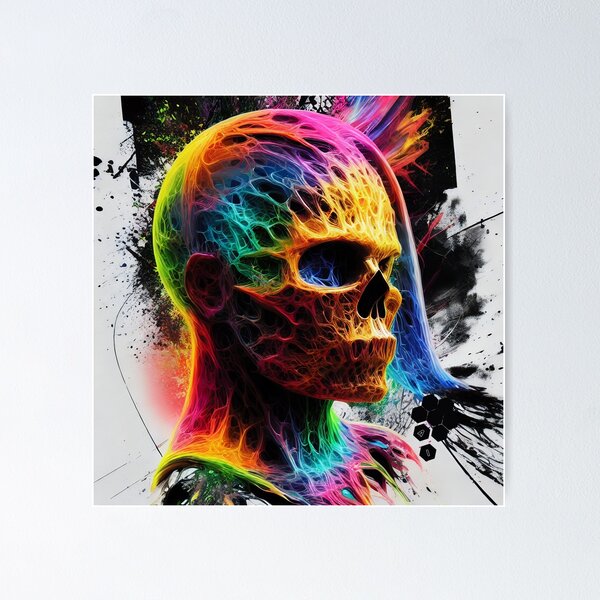 Item preview, Vibrant Skull Goddess designed and sold by AwakenedAlchemy9.