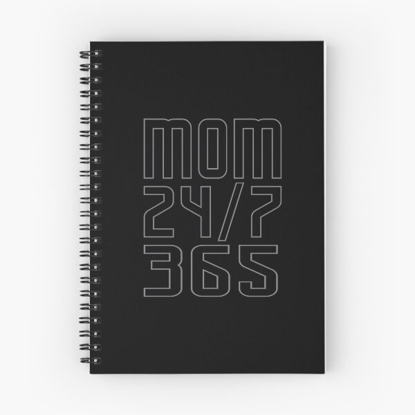Item preview, Mom saying - 24/7 365 Day a Year - funny sayings designed and sold by LioPart.
