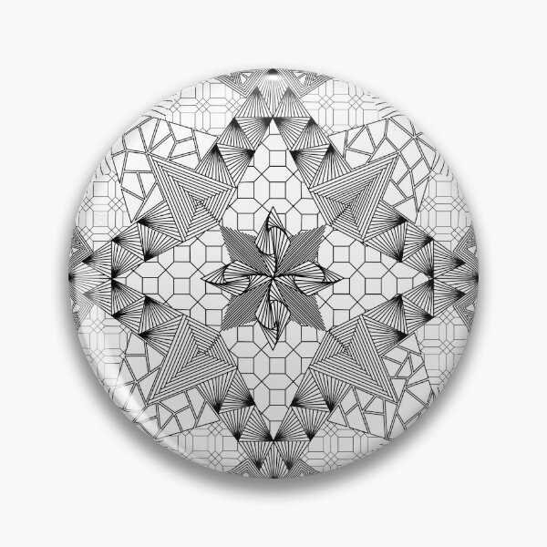 Item preview, Estrella sombreada con centro retorcido - Patrón fractal designed and sold by DHTDesigns.