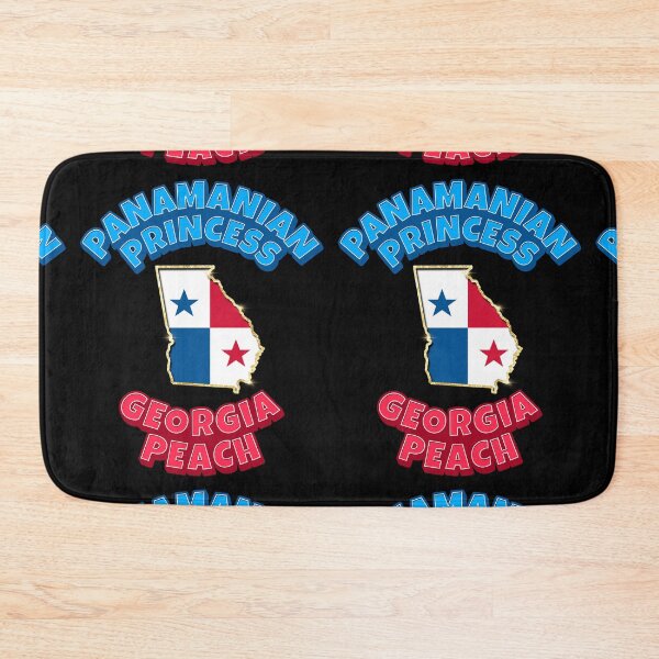 Item preview, Panamanian Princess Georgia Hispanic American Peach Flag designed and sold by FlorenciaBliss.
