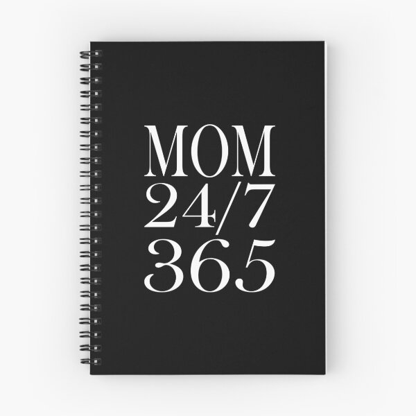Item preview, Mom saying - 24/7 365 Day a Year - funny sayings designed and sold by LioPart.