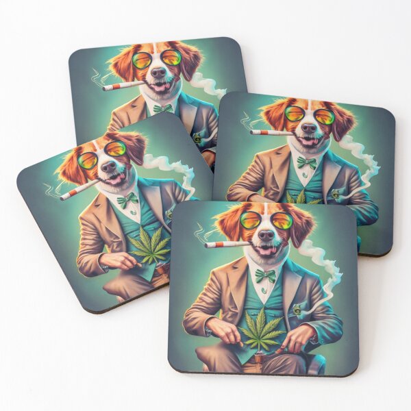 Item preview, a dog smoking marijuana en mode bob marley cinematic, illustration, painting, photo, 3d render, poster designed and sold by Sweet-radhia.