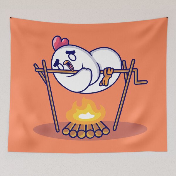 Item preview, Sizzling Chicken BBQ - Cartoon Vector Icon designed and sold by hjian8219.