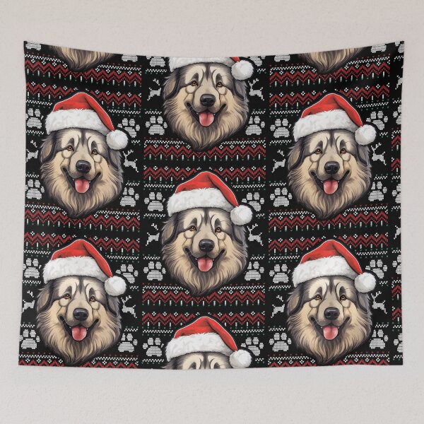Item preview, Caucasian Shepherd Ugly Sweater Christmas designed and sold by rafaeltto.