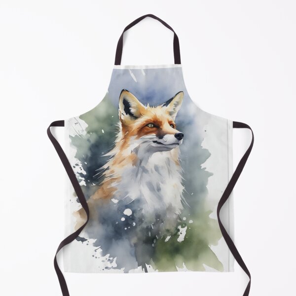 Artikelvorschau, Aquarellfuchs entworfen und verkauft von Pop Top.