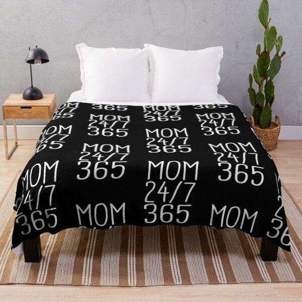 Item preview, Mom saying - 24/7 365 Day a Year - funny sayings designed and sold by LioPart.