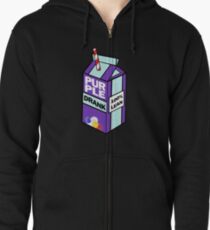 Purple drank bottle / brick Zipped Hoodie