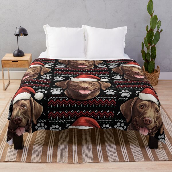 Item preview, Chocolate Labrador Ugly Sweater Christmas designed and sold by rafaeltto.
