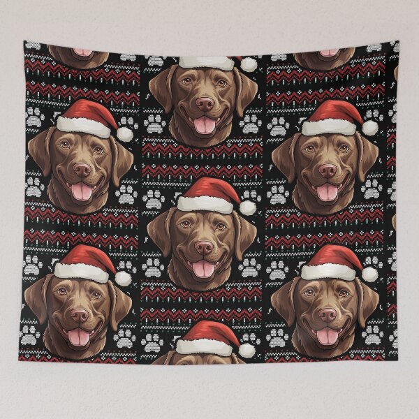 Item preview, Chocolate Labrador Ugly Sweater Christmas designed and sold by rafaeltto.